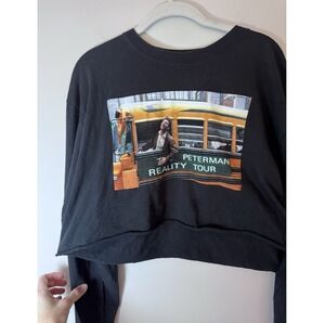 SEINFELD Series Kramer Peterman Cropped Top T Shirt New York Women's Sz S